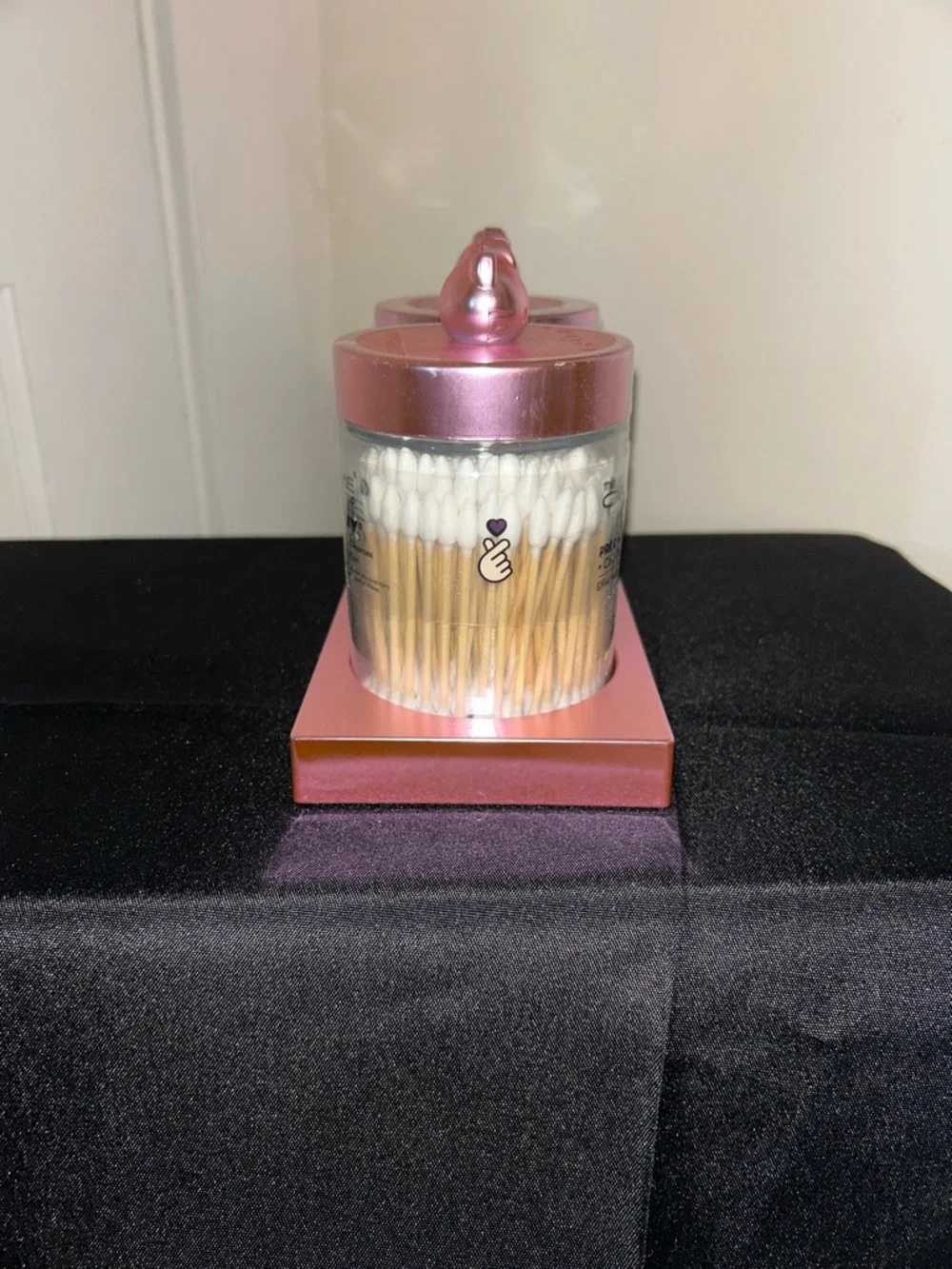 Hello Kitty Pink Metallic Twin Vanity Jars